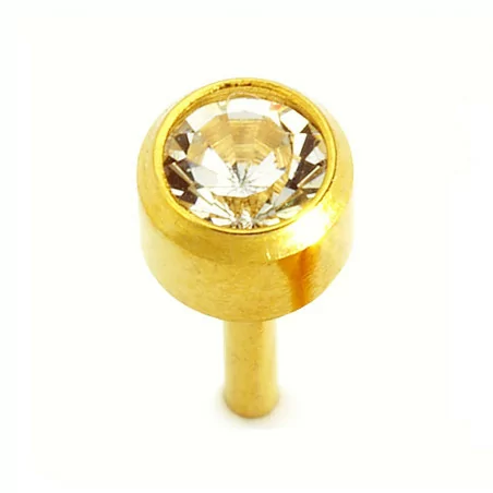 Caflon® sterile Gold Plated earrings "Large April"