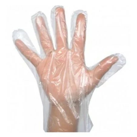Disposable polyethylene gloves (100 pairs)