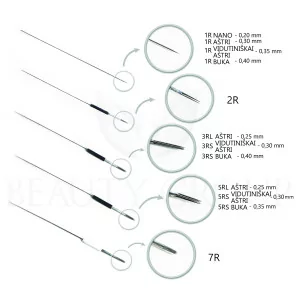 Giant Sun classic needles (1R, 2R, 3R, 5R, 7R)
