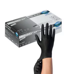 SOFT NITRIL BLACK Nitrile Gloves (S) (200 pcs.)