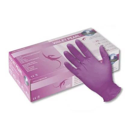 PEARL Nitrile Gloves (XS - S - M - L) (VIOLET PEARL)