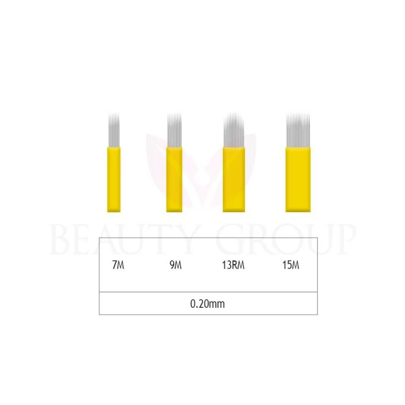 Microblading 7-9-15М/ 13RM šešėliavimo adata- 0,20mm (1 pcs.)