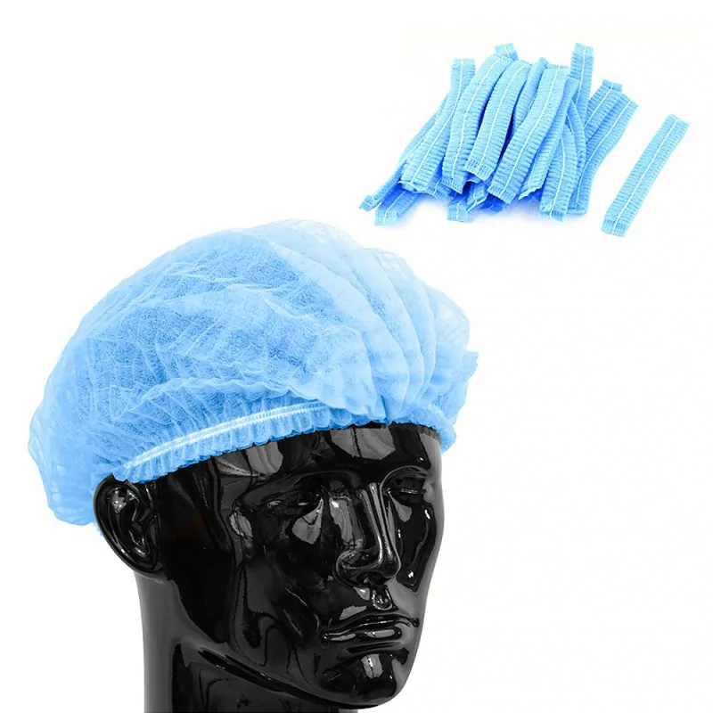 Vienkartinės kepurėlės PP mėlynos (20 vnt.)