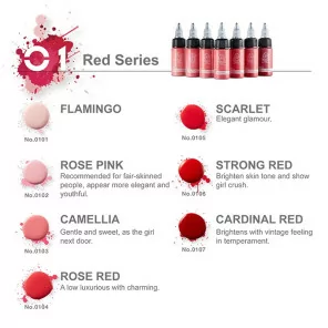 BELLA Nano Pigments Red Series For Lips