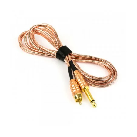 Плетеный кабель RCA Titan Style 2 м (золотой)