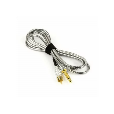 Плетеный кабель RCA Titan Style 2 м (Серебряный цвет)
