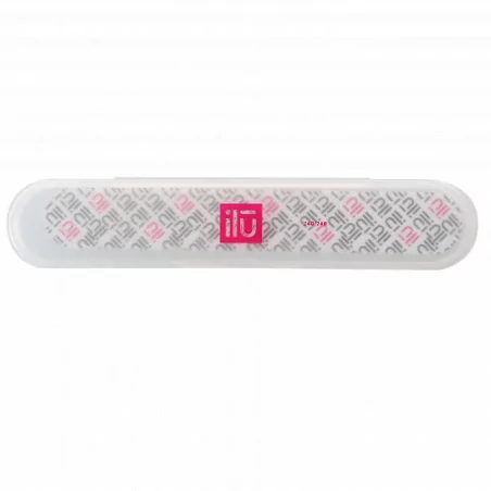 ILU Nail File with Travel Case 240/240 | Nail File Cover | Nail File in Case