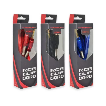 Power Supply RCA Cord - Woven Red/ Black/ Blue (1.8m)