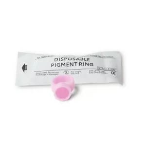 Vienreiz lietojams mīksts silikona rozā gredzens pigmentam (1gab)