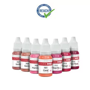 DOREME Permanentinio makiažo lūpų pigmentai (organic colors) REACH 2022