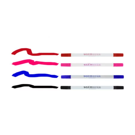 Squidster Стерильный двусторонний маркер для кожи (черный/синий/красный/розовый)