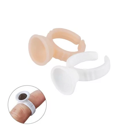 Disposable finger ring Nr.2 (White/Beige)