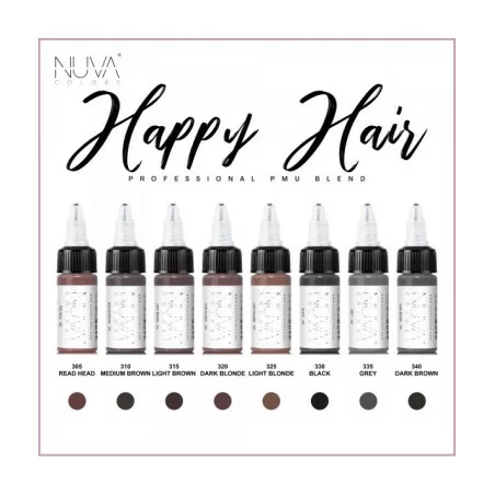 Nuva Colors Happy Hair SMP Pigmentų Rinkinys (8x15ml) REACH Approved