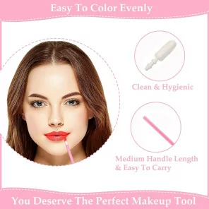 Disposable Pink Аппликатор для макияжа (100шт)