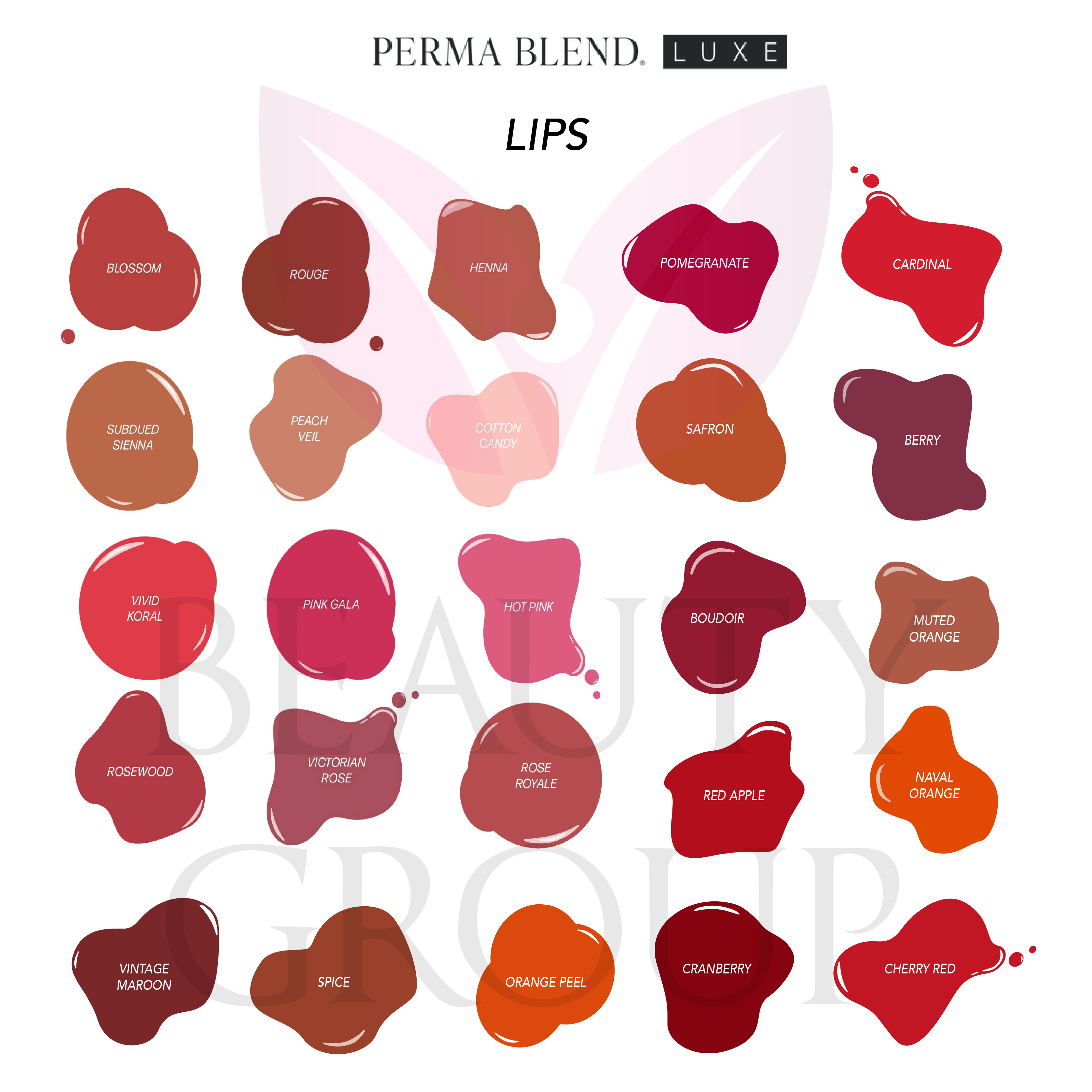 lips color pallette Perma Blend LUXE lip pigments